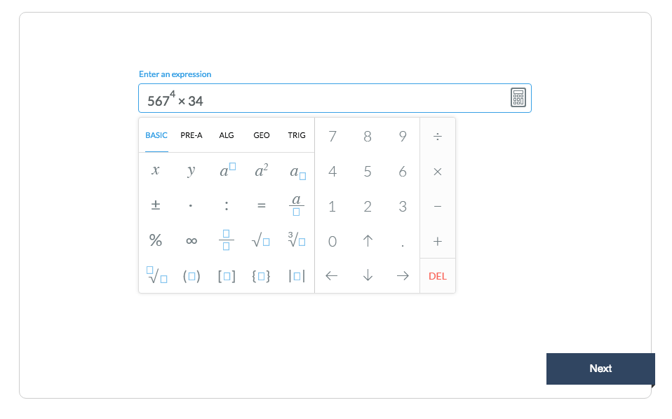 Expression builder widget