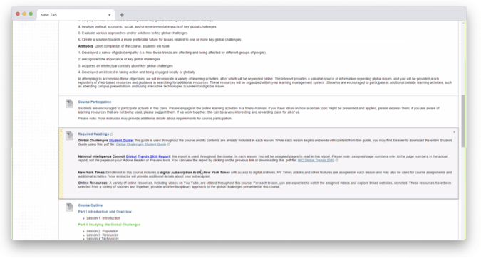 Old LMS-based course Old LMS-based course