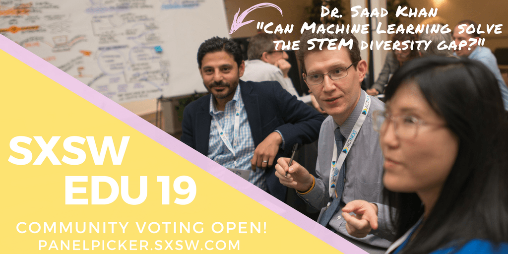 Photo of Dr. Saad Khan; Community Voting Open at PanelPicker.sxsw.com — SXSW EDU