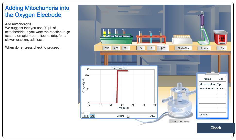 Virtual lab lesson