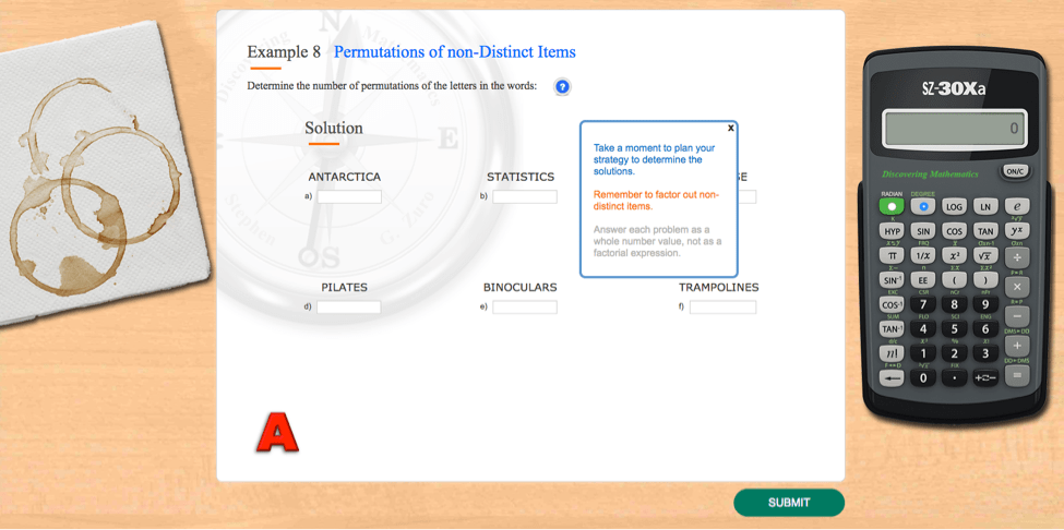 Adaptive popups and feedback as students answer questions