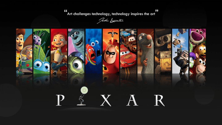 Pixar "Art challenges technology, technology inspires art."